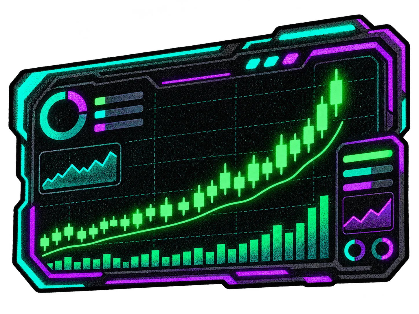 Decorative crypto chart